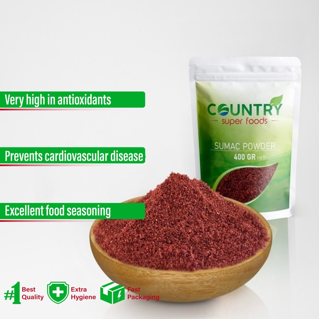 Sumac Powder Sumac Powder Spices (PAPER POUCH 400 gr) Shopee
