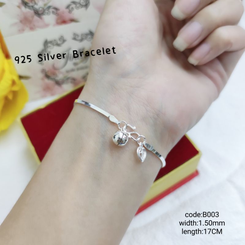 925silverbracelet/925 silver Bracelet/silver Hand Chain | Shopee