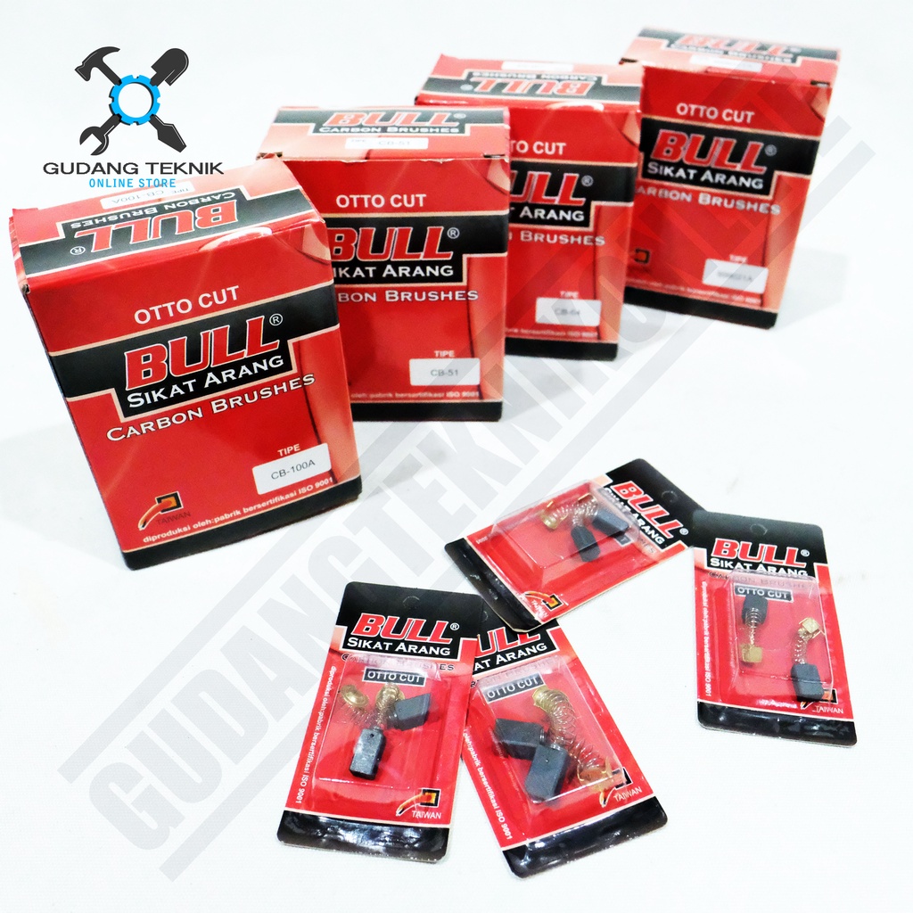 Carbon Brush BULL CB21 CB51 CB64 CB100 CB105 CB153 BULL Carbon Brush ...