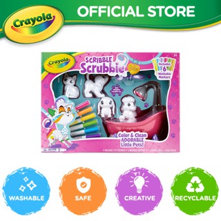 Crayola Scribble Scrubbie Ocean Pets, Color & Wash Creative Toy