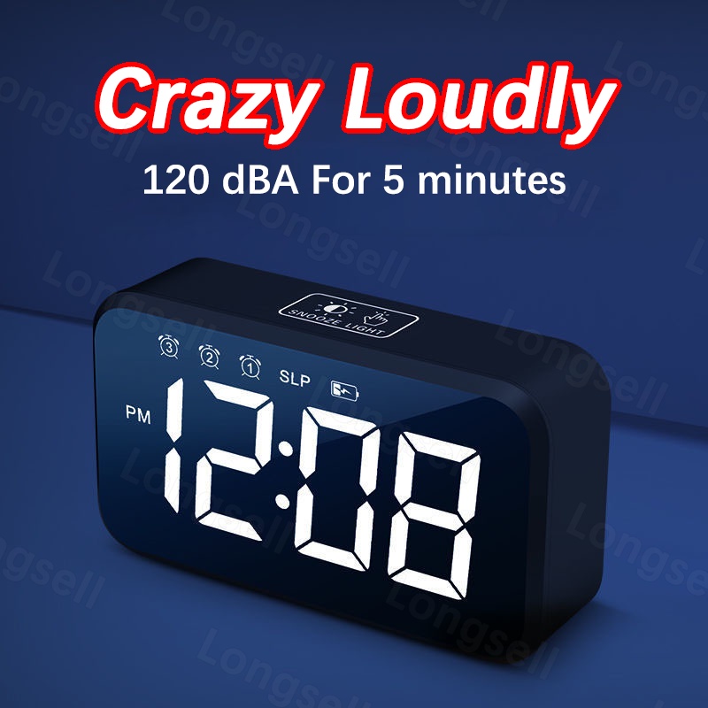 Lazy Wake Up Alarm Clock Super loud alarm clock keeps students and