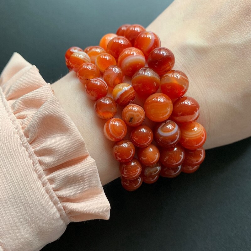 Red agate sale bangle