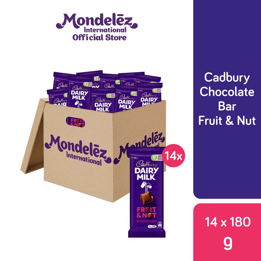 [Carton Sale] Cadbury Chocolate Bar Fruit & Nut 180g x (14 Packets) Shopee Singapore
