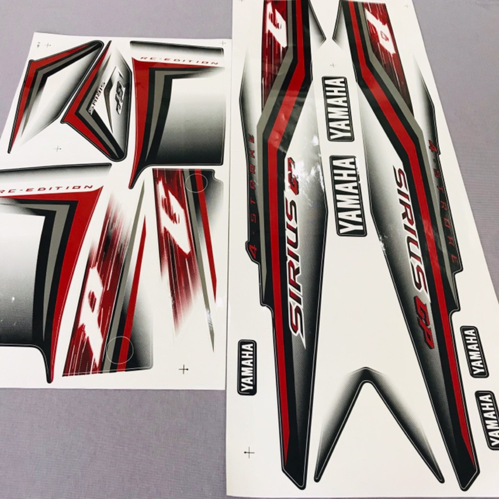 Complete set of removable stickers for Yamaha Sirius GP motorbike in ...