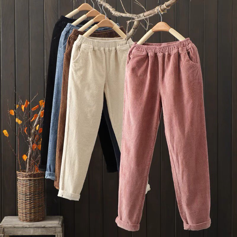 New Velvet BAGGY Pants 70 | Shopee Singapore