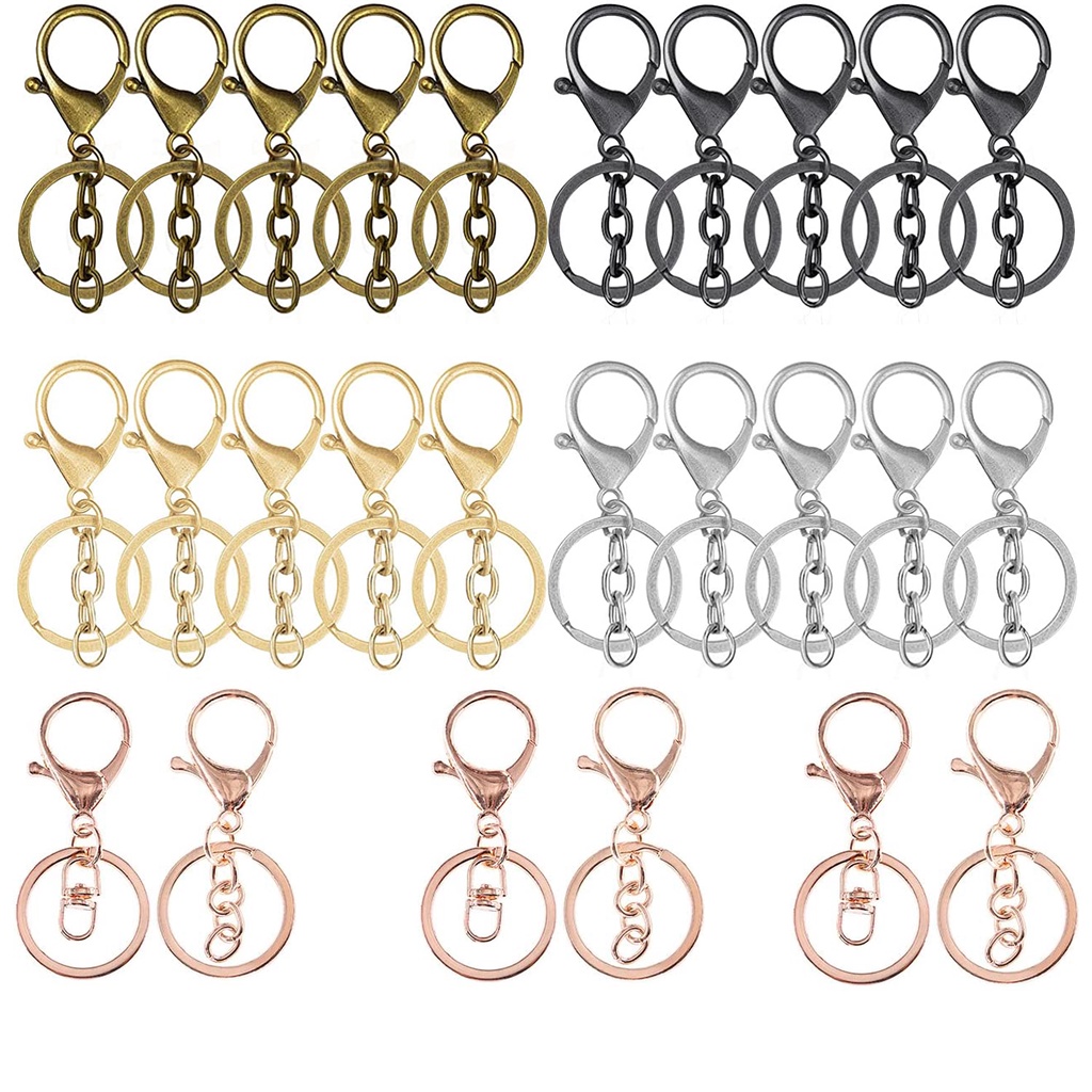 5pcs 30mm Keyring Jewelry Hooks Lobster Chain Keyring Chain Jewelry ...