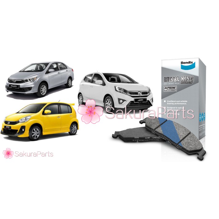 Bendix Metal King Titanium Brake Pad Myvi Lagi best / Axia / Bezza ...