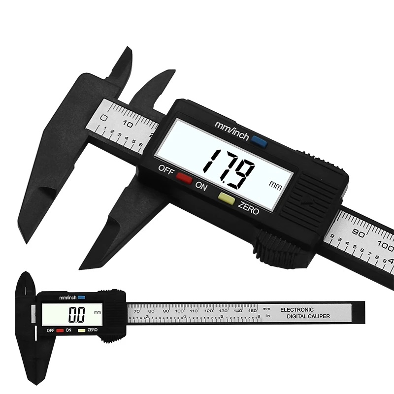 Carbon Fiber Composite 6 inch 0-150mm Vernier Digital Electronic Caliper Ruler