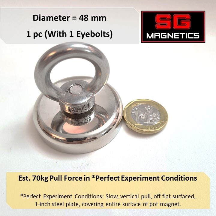 SG - Fishing Magnets Pot Salvage Neodymium Retrieving Countersunk ...