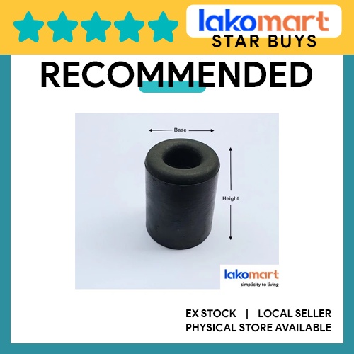 Black Rubber Stopper Bumper (Various Sizes) Shopee Singapore