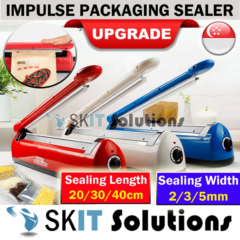 200mm/300mm/400mm Impulse Food Packaging Hand Heat Sealer Bag Machine ...