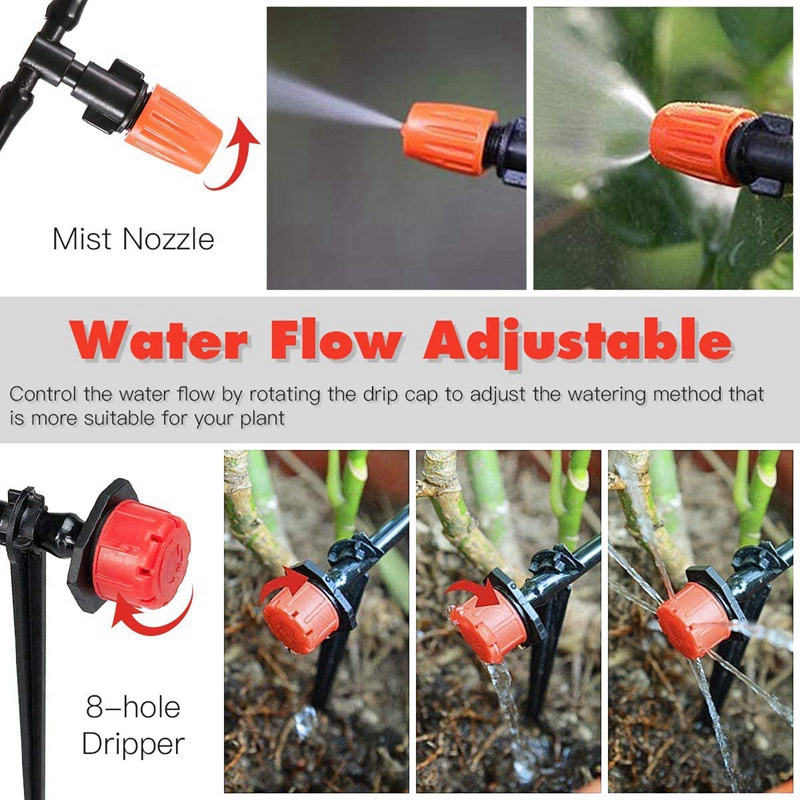 DIY Garden Micro Drip Irrigation System Plant Flower Watering Kit with ...