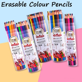 8Pcs 12Pcs Black Wood Rainbow Colored Pencil 5.0mm Lead Core For