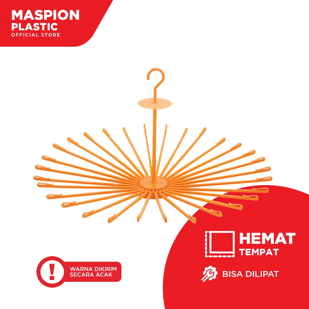 Maspion Gantungan Baju Plastik Serbaguna Beauty 30 Stick - Gambar 2