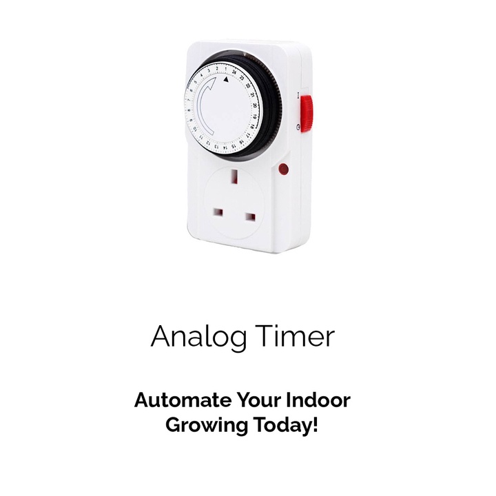 Analog Programmable Timer 24 Hours Adapter Clock | Shopee Singapore