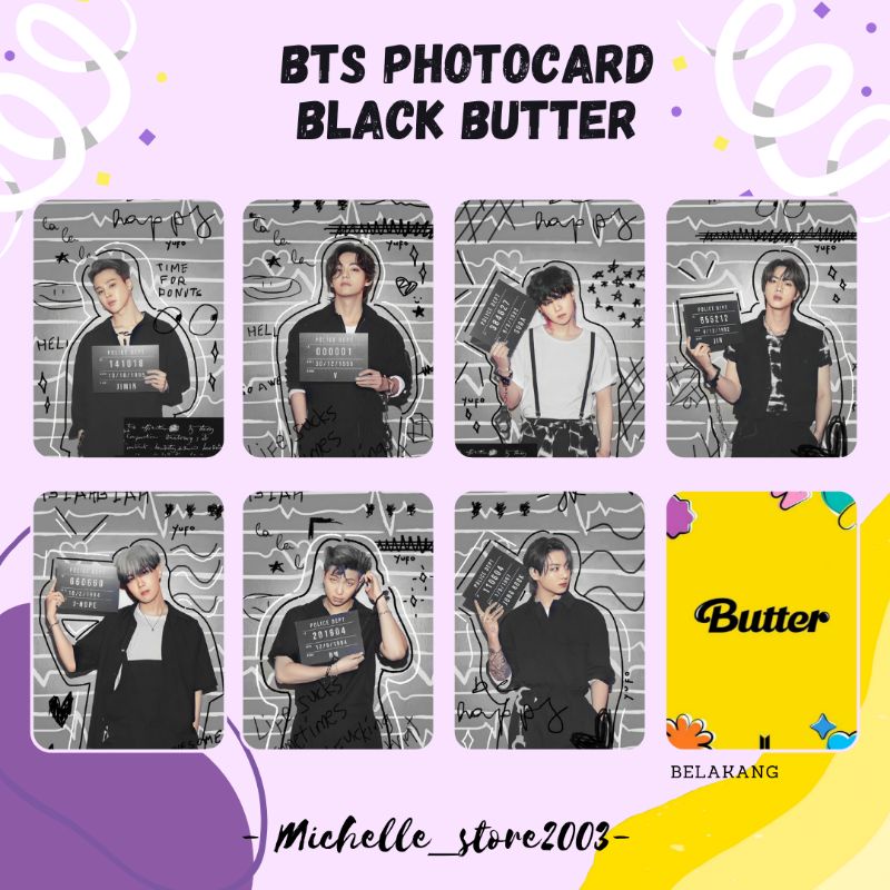 Photocard BTS BUTTER BLACK And PREMIUM Quality (unofficial) Shopee Singapore