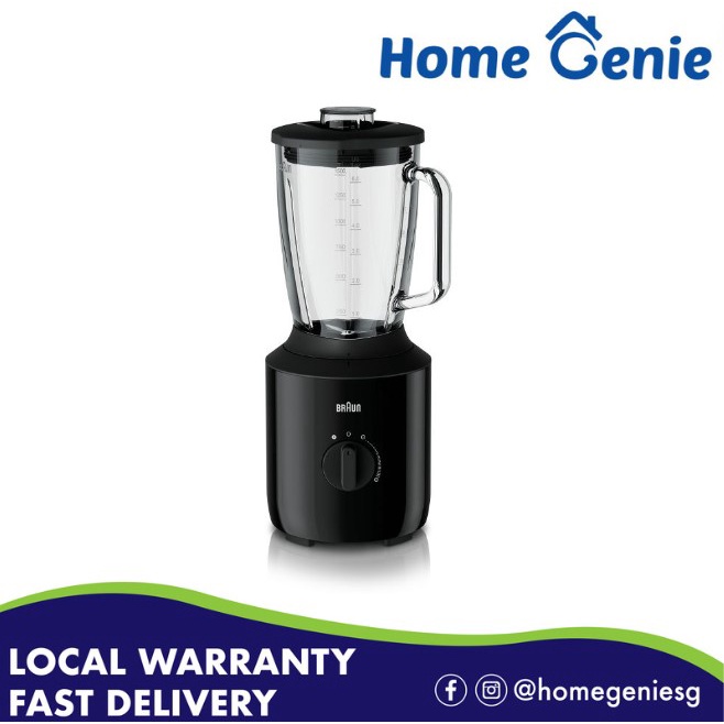 Braun PowerBlend 3 1.5L Jug Blender JB 3150 Black | Shopee Singapore