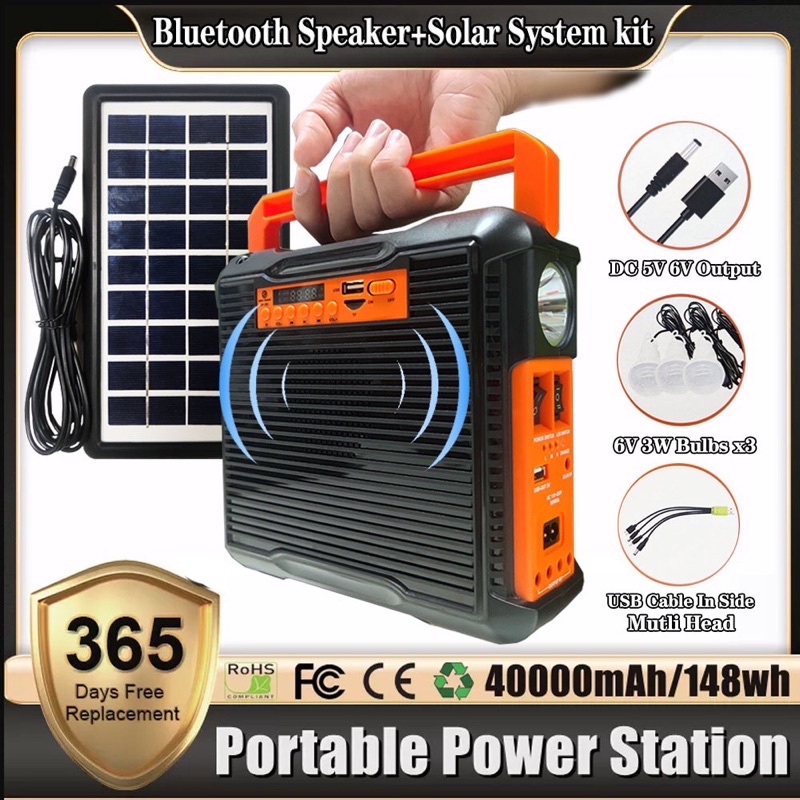 🔥🔥🔥Solar Power Panel Generator Kit USB Charge System+MP3 Radio+3LED ...