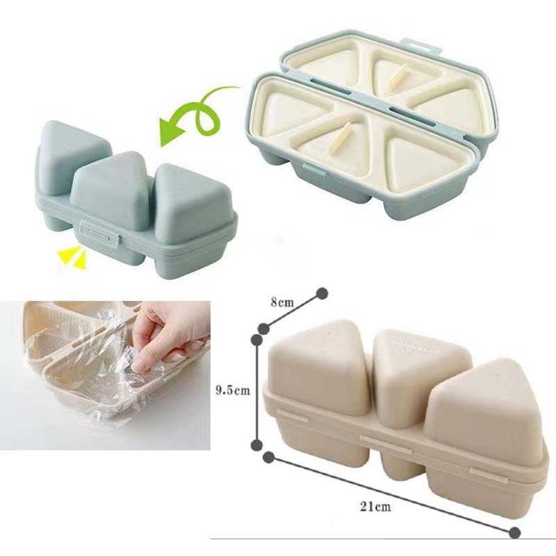 DIY 6-in-1 Triangle Sushi Mold Rice Ball Lunch Box Food-grade Onigiri ...