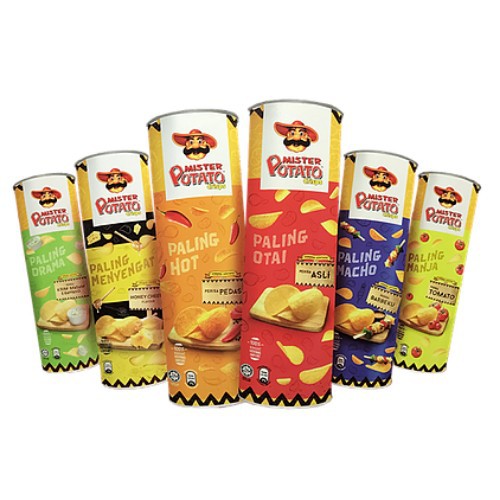 Mister Potato Mix Flavor Potato Crisps 4 X 150g