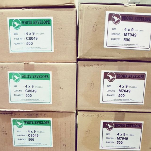 500pcs/box Sampul Raya Envelope 4” 9”(101 228mm) | Shopee Singapore