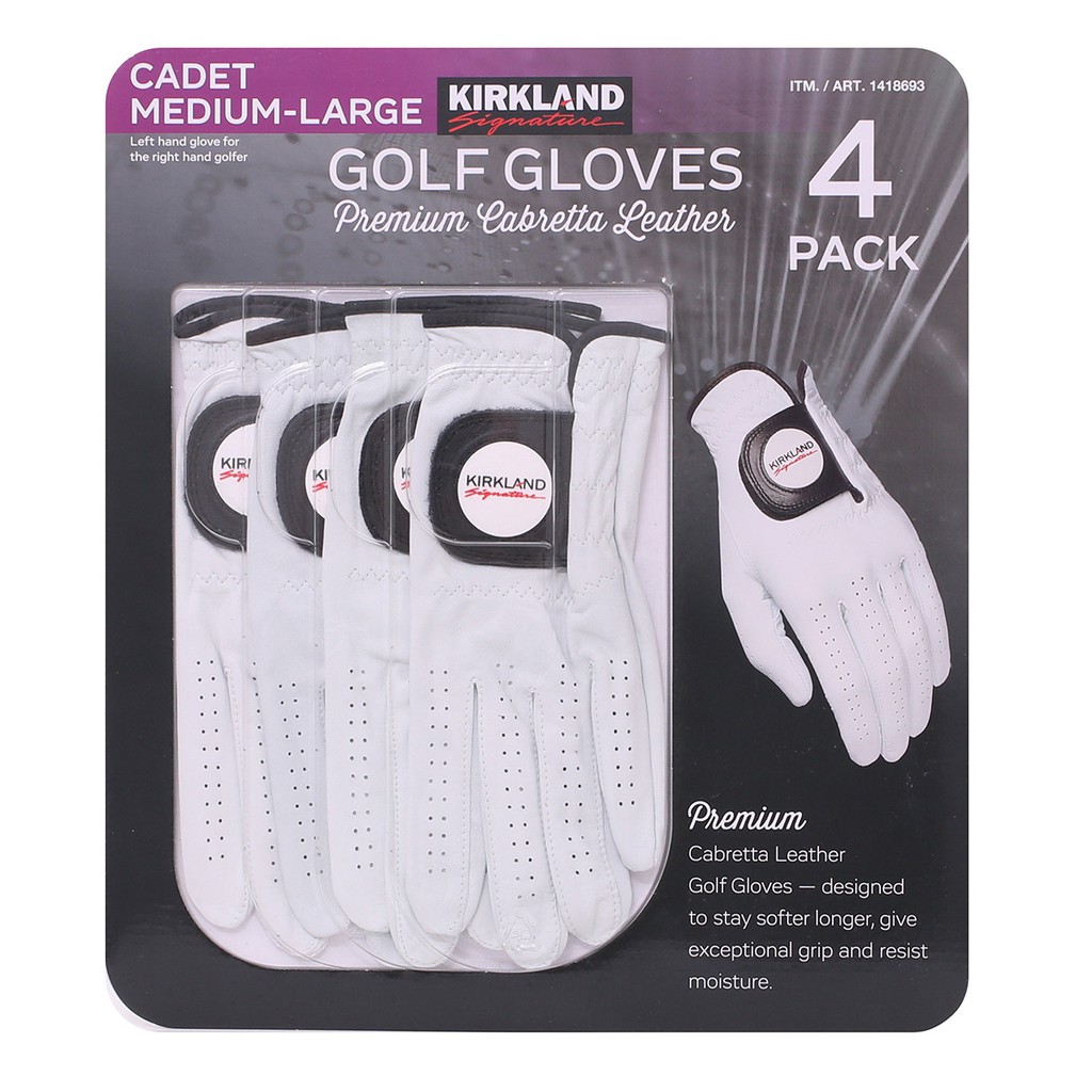 Kirkland Signature Men's Golf Glove 4piece Shopee Singapore