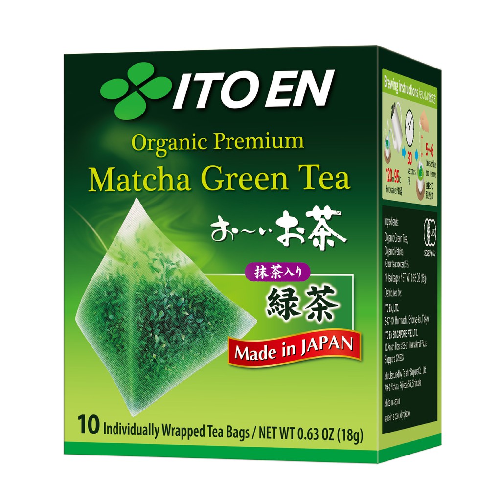 ITO EN Organic Premium Matcha Green Tea 10s [Japanese] Shopee Singapore