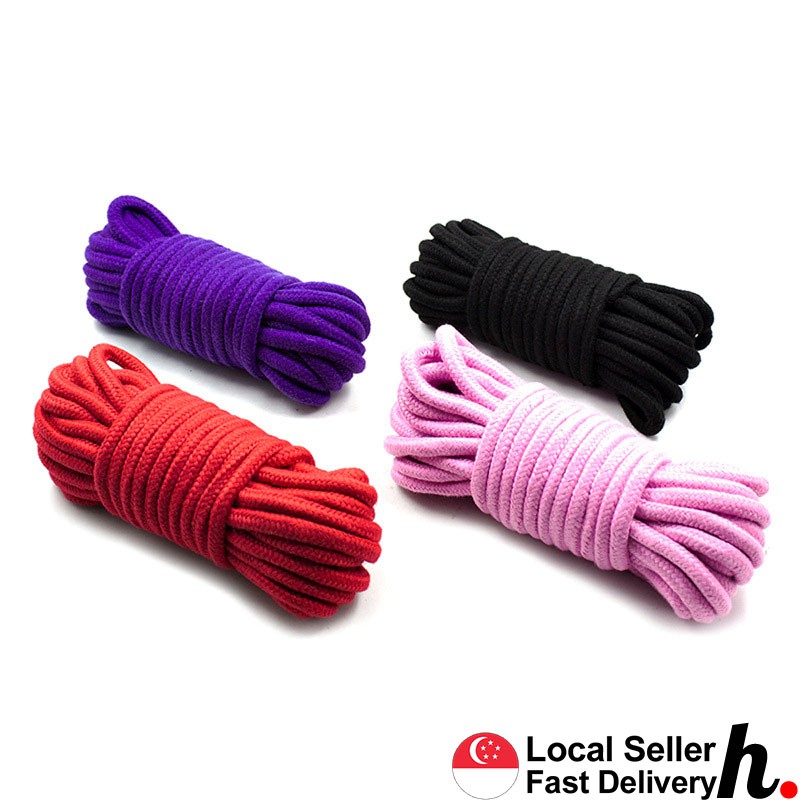 Mercerized Rope 10 meters Long Tied Ropes Slave Game Restraint Rope Sex ...
