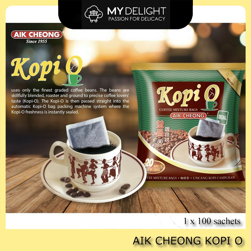 (Economy Pack) Aik Cheong Kopi-O Instant Roast Coffee Kopi O Kosong  Original Melaka Malaysia Bag SG Ready Stock