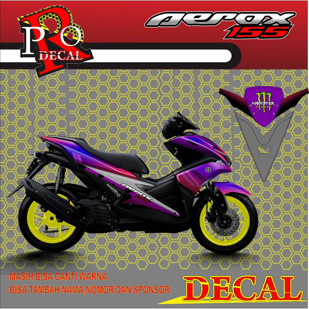 Decal sticker aerox/decal aerox 155 best selling decal sticker aerox ...