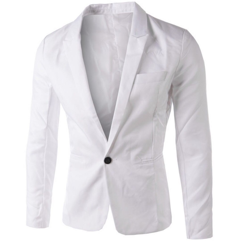 Mens black and hot sale white blazer