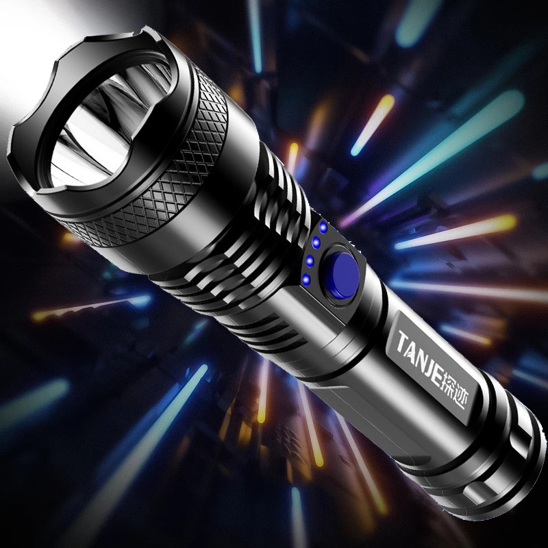Powerful LED Flashlight Lumens Tactical Flashlights / Rechargeable USB