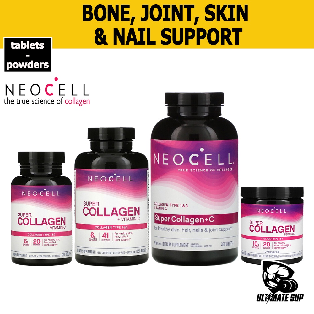 Neocell | Super Collagen Type 1 & 3 | For Strong Hair and Nails | GMP Certified Gluten Free | 6000 mg
