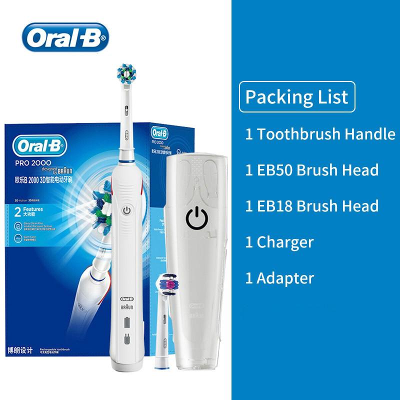 Oral b pro2000 Electric Toothbrush Gum Massage and Daily Clean Teeth