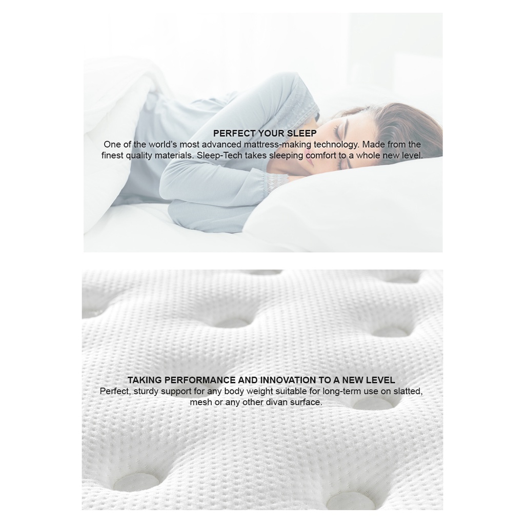 (SG STOCK) FIRM Pocket Spring Mattress by Sleep Tech™ Single, Super