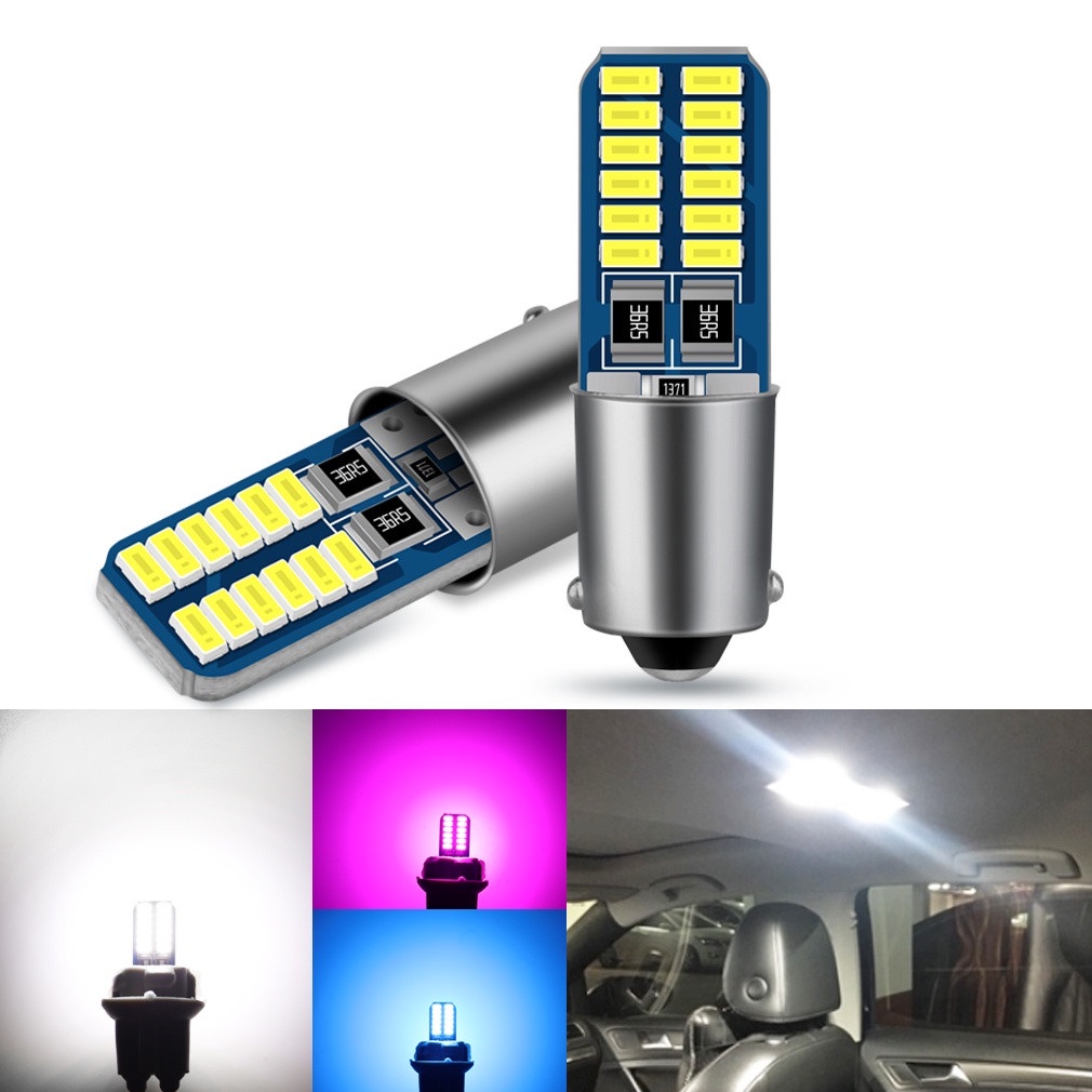 2pcs Canbus BA9S LED H6W T4W Car light bulb T2W T3W H5W Car Reverse ...