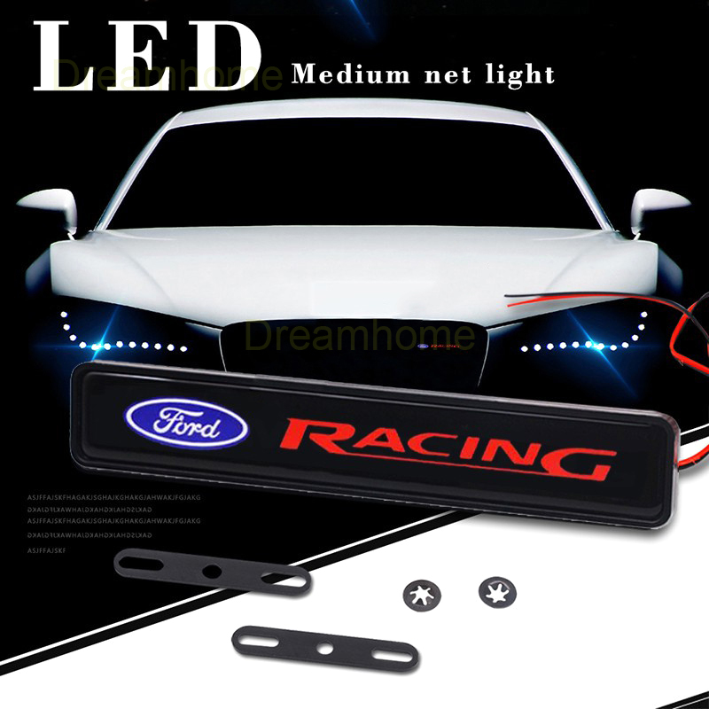 With LED light Car Grille sticker label With LED light Car Front Grille ...