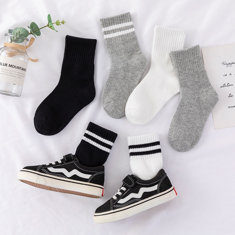 White mid calf on sale socks