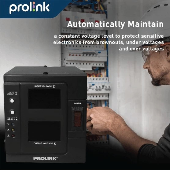 Prolink Stabilizer 500VA Automatic Voltage Regulator l AVR l Relay Controlled l Stavolt - Gambar 3