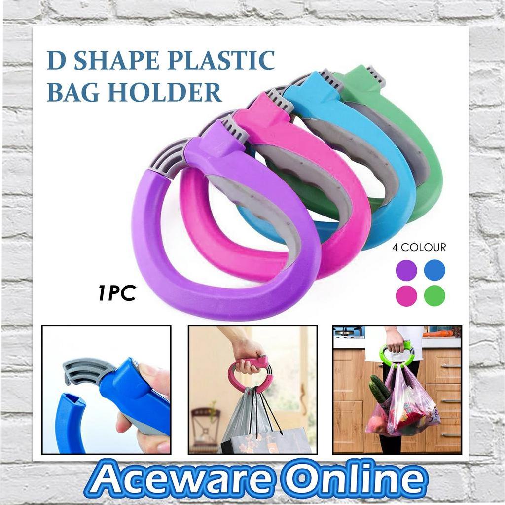 One Trip Grip Shopping Grocery Bag Handle Holder Lock D Shape Plastic ...