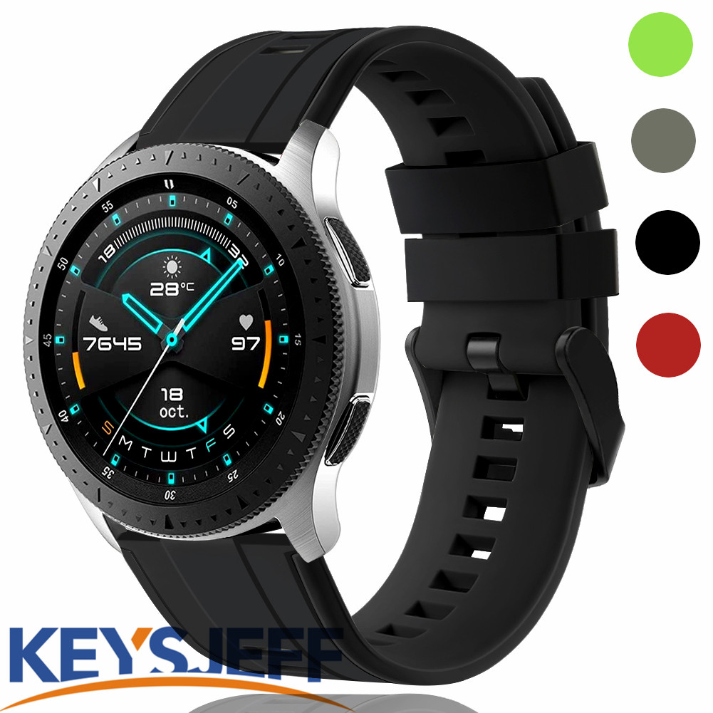 22mm Watch Straps Compatible with Samsung Galaxy Watch 46mm Huawei Watch GT 3 Samsung Gear S3 Classic Samsung S3 Frontier Silicone Quick Release Sport