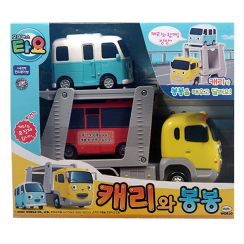 Tayo Carry & Bong Bong Toy Car Set , Collectible Vehicle Bus Toys ...