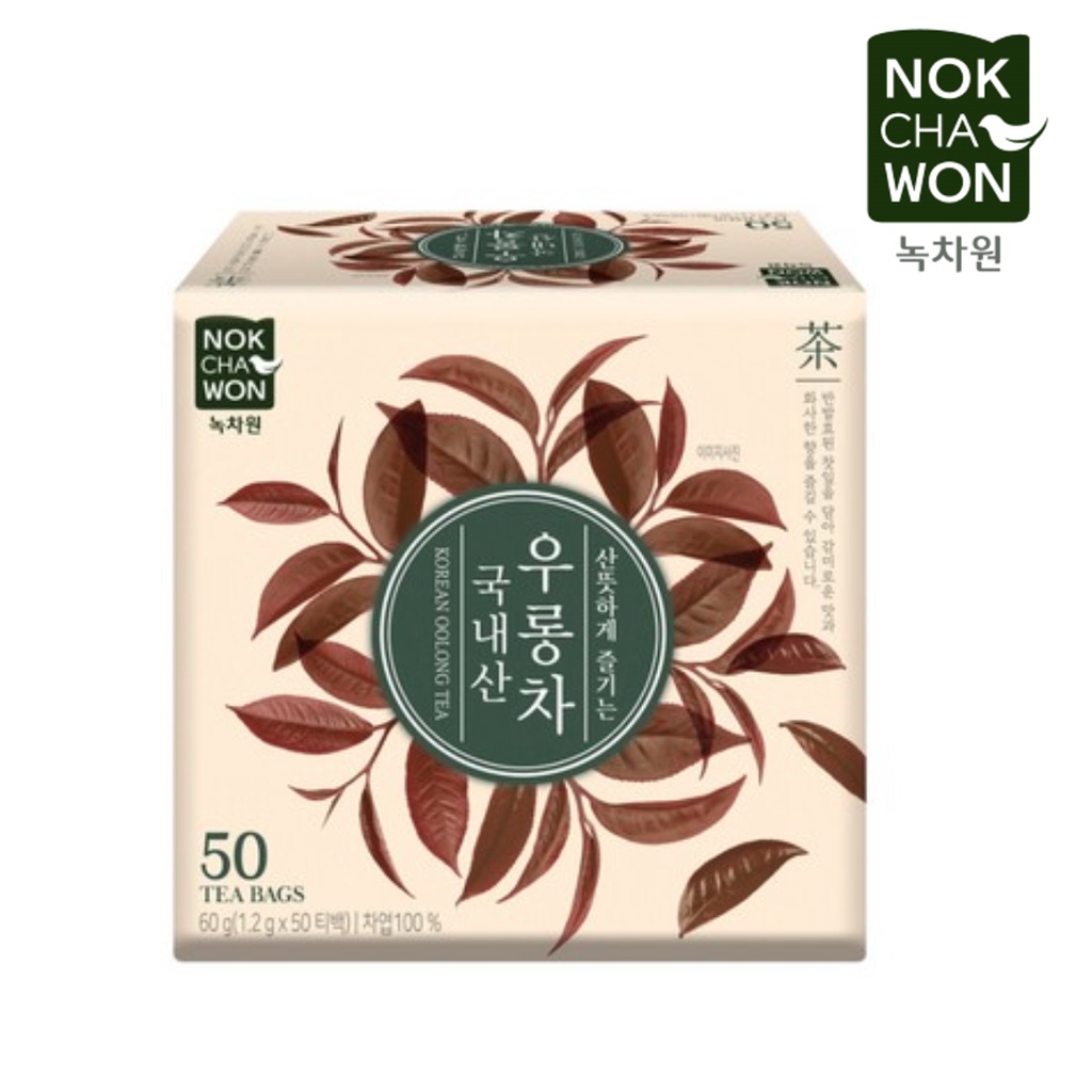 NOK CHA WON Korean Oolong Tea 50 Tea Bags Beauty Tea Korea Kpop Idol