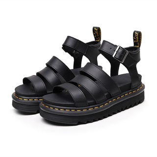 black doc martin sandals