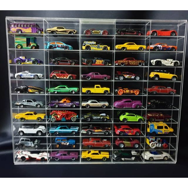 Hot wheels store display case 50