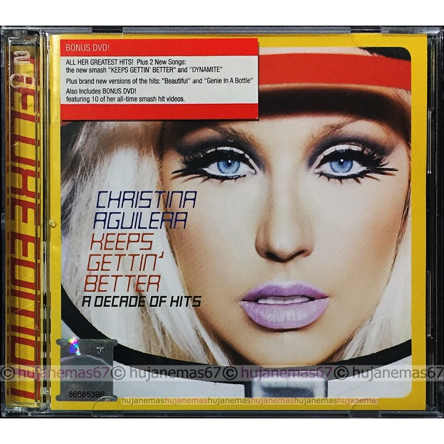 CHRISTINA AGUILERA Keeps Gettin Better - A Decade of Hits 2008 SONY ...