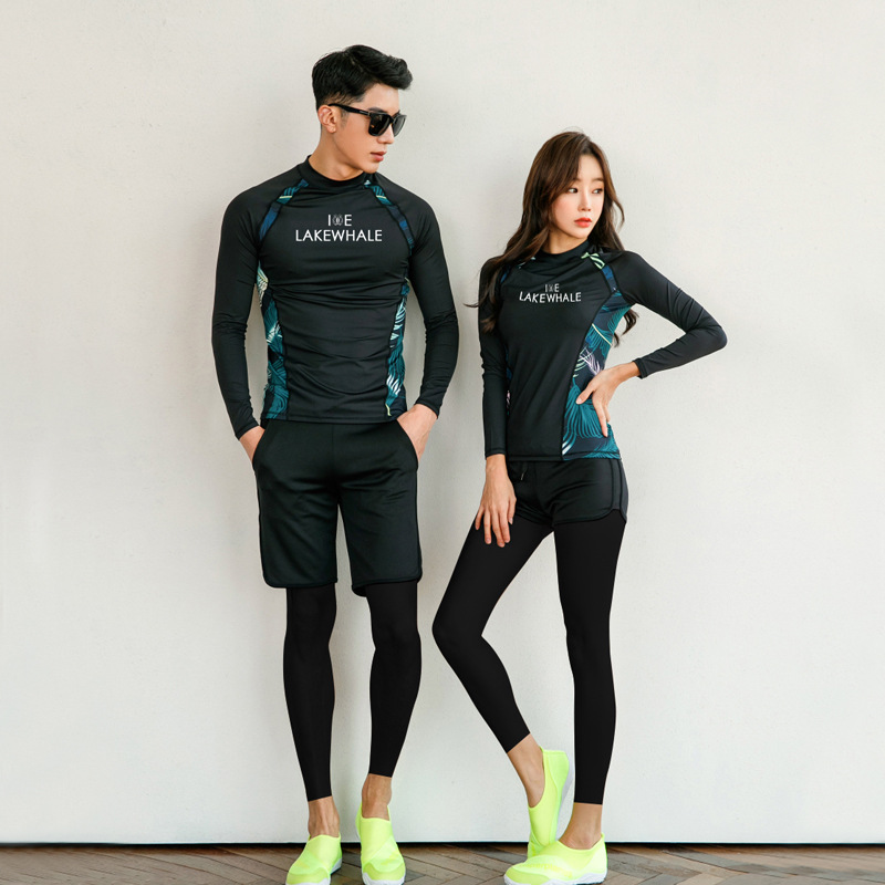 Korean Style Multi piece Swimsuit Swimsuit Men and Women Jellyfish Long sleeved Sunscreen Surfing Swimsuit Wetsuit Snorkeling Suit Shopee Singapore