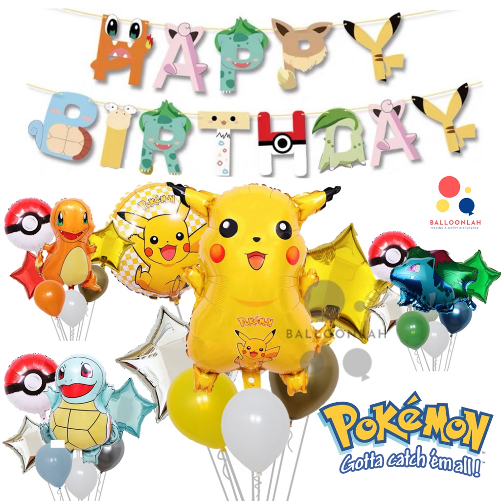 Catch Em All - Pikachu Foil Balloon