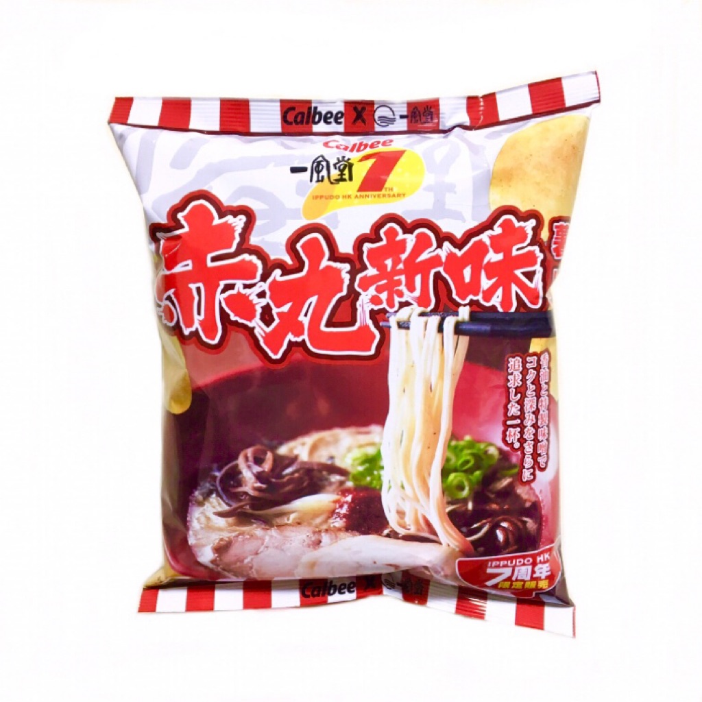Calbee x IPPUDO Akamaru Shinaji Flavoured Potato Chips LIMITED EDTION ...
