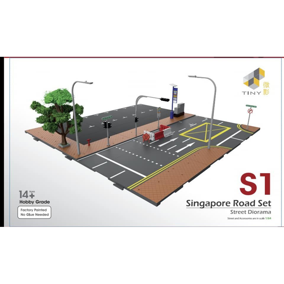 Tiny Singapore Road Set 1/64 Diorama (S1 / S2) - [Authorised